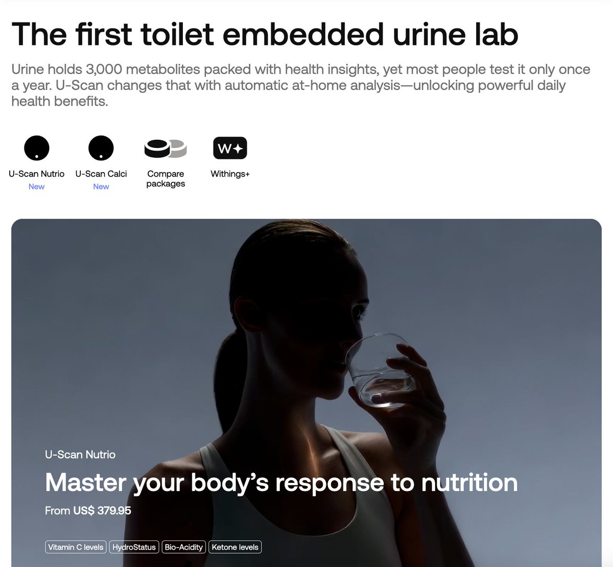 calebkramer's tweet image. Withings has a new smart urine analyzer that borrows a page from the Brita filter playbook.

This must&apos;ve been something to work on, from consumer research to business model design to copywriting.