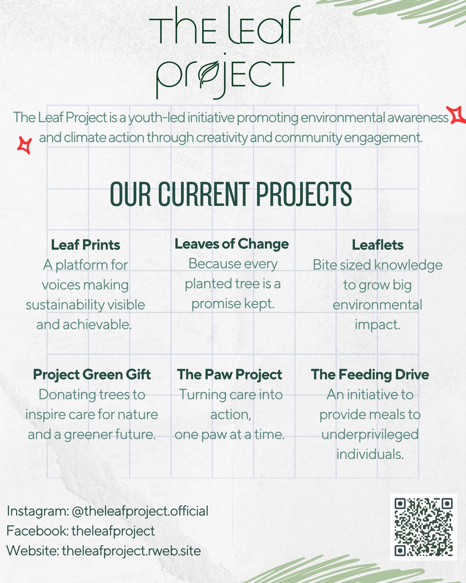 TheLeafProject_'s tweet photo. The Leaf Project is a youth-led environmental initiative dedicated to creating real and lasting impact for our planet.

Check out our website for more details(from bio) https://t.co/4FJTw8szqC