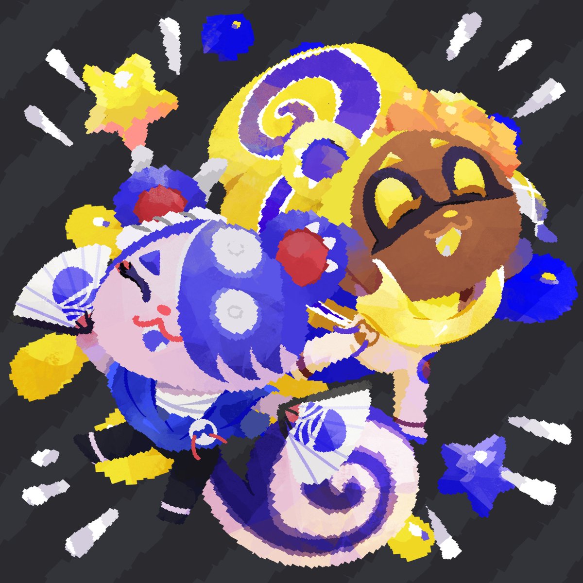 💙Kala &amp; Mara💛
#Splatoon3 #ACNH