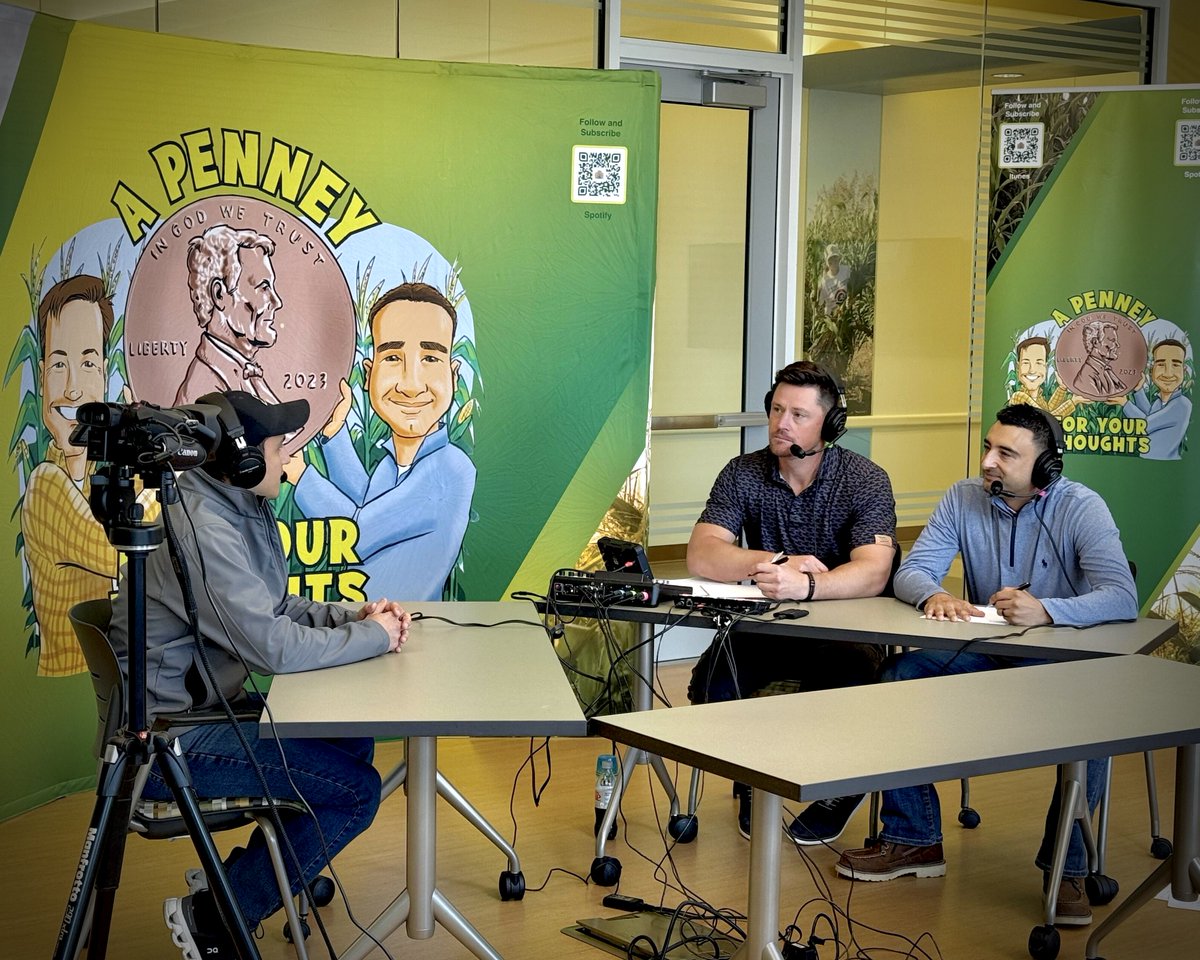 The Kernel Lab (@thekernellab) on Twitter photo 🎬 Sneak peek from today’s shoot!
Dr. Dan Quinn and Erick Oliva joined <a href="/PenneyPodcast/">A Penney For Your Thoughts</a>  for an upcoming episode 🎙️
Meaningful discussions, positive energy, and plenty of agronomy talk 🌽 
The episode is coming soon, stay tuned! 👀
<a href="/PurdueAgryExt/">Purdue Agronomy Extension</a> <a href="/PurdueAgronomy/">Purdue Agronomy</a>  <a href="/PurdueAg/">Purdue Agriculture</a> 🎬 Sneak peek from today’s shoot!
Dr. Dan Quinn and Erick Oliva joined <a href="/PenneyPodcast/">A Penney For Your Thoughts</a>  for an upcoming episode 🎙️
Meaningful discussions, positive energy, and plenty of agronomy talk 🌽 
The episode is coming soon, stay tuned! 👀
<a href="/PurdueAgryExt/">Purdue Agronomy Extension</a> <a href="/PurdueAgronomy/">Purdue Agronomy</a>  <a href="/PurdueAg/">Purdue Agriculture</a>
