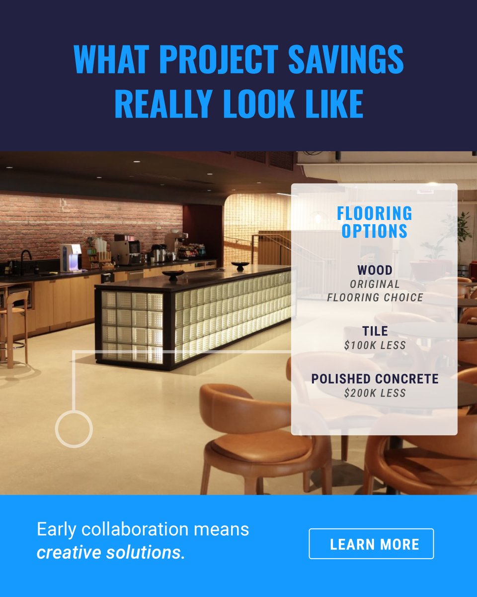 Early collaboration is key to transforming cost challenges into creative, high-impact solutions. Our latest blog explores how project teams can rethink value engineering to protect design integrity while meeting budget and schedule goals.

Read the post: na2.hubs.ly/H01Sp9h0