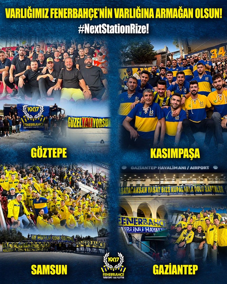 1907Tribun's tweet photo. İnönü deplasmanı sadece sahada oynanan bir maç değildir. Bunun tribün derbisi olduğunu da unutmamamız lazımdı. İnönü’de yokuz.

Her yerde vardık, elimizden geldiğince her yerde var olmaya devam edeceğiz.
3 puan ile döneceğiz, şampiyonluk şarkıları söyleyeceğiz.

#Fenerbahçe https://t.co/tiQ4IhgHAT