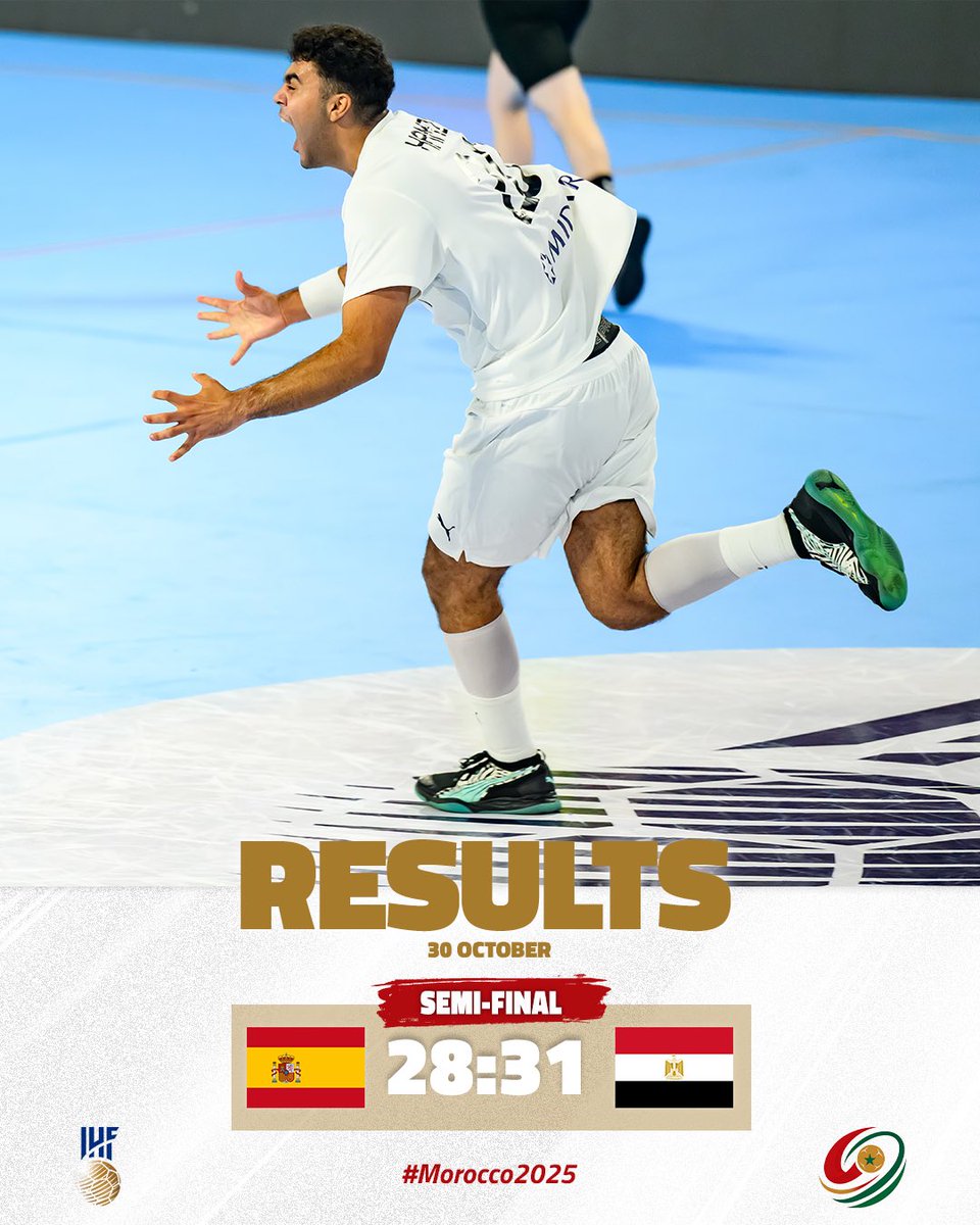 ihfhandball's tweet image. Leaving everything on the court, 🇪🇬 Egypt are in the #Morocco2025 final 💥