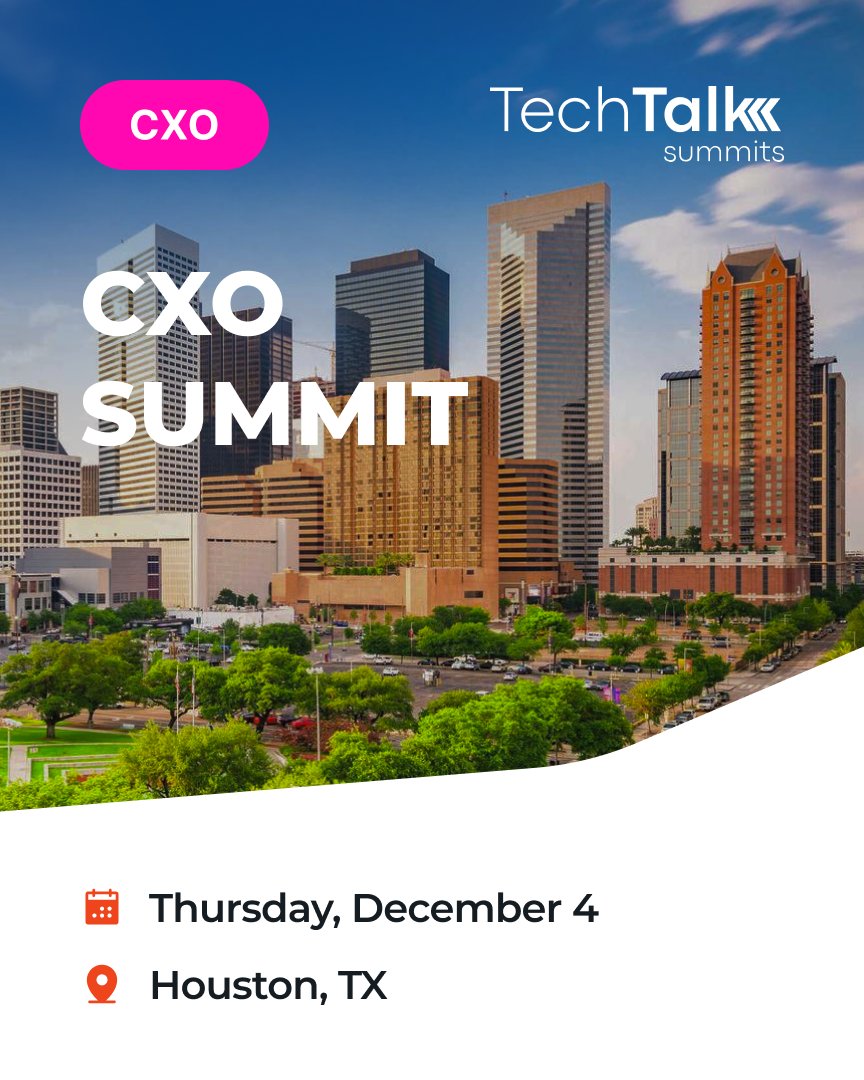 techtalksummits's tweet image. #HoustonTech — join us on Thursday, December 4, for a CxO Summit focused on AI, Data, and Governance.

Connect with industry professionals over a high-end dinner and drinks while gaining actionable insights from our sponsors and keynote speaker, Sabrina Hurst, VP of IT Security…