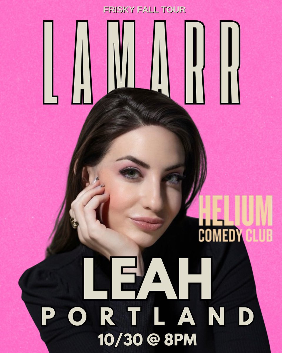PORTLAND! Tonight! COME SEE ME! I forgot a coat - do I need one? Will I become an ice statue? Would that be cute though? 😂@heliumcomedypdx 

💁🏻‍♀️ TONIGHT - 1 NIGHT ONLY
🤣 LEAH LAMARR
📆 OCT 30
📍 HELIUM
🎟️ Punchup.live/leahlamarr

#halloween #standup #portland #pdx #crowdwork