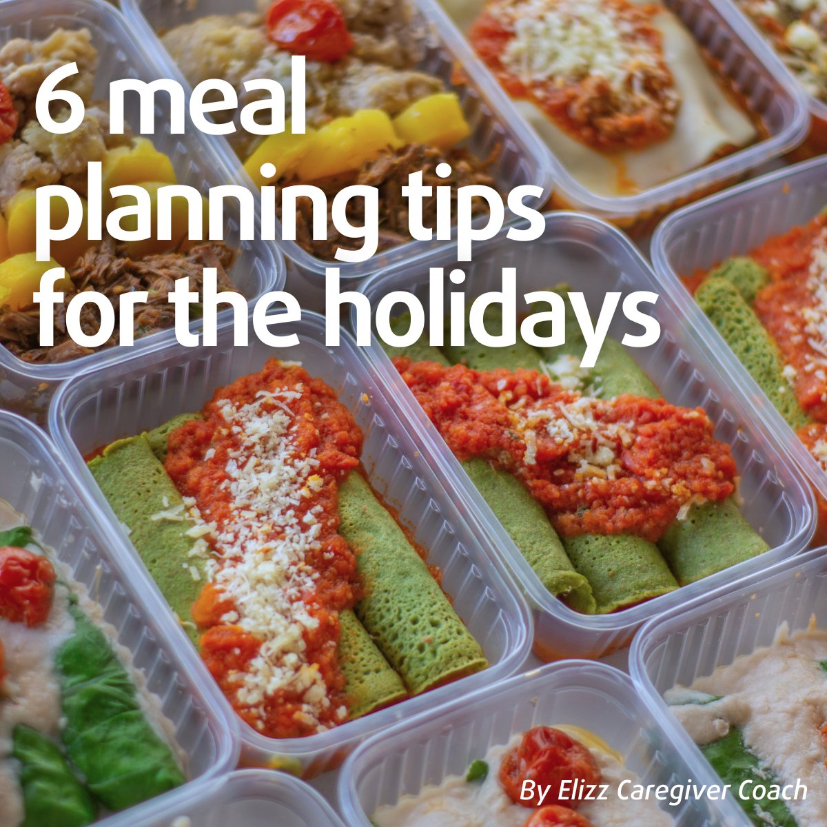 The holidays are hectic and with the added responsibilities of being a #caregiver, holiday meal planning can become your last concern. To help, our #caregiving coach has some ideas to assist you with meal planning over the holidays.

Check out the article: elizz.com/wellness/nutri…