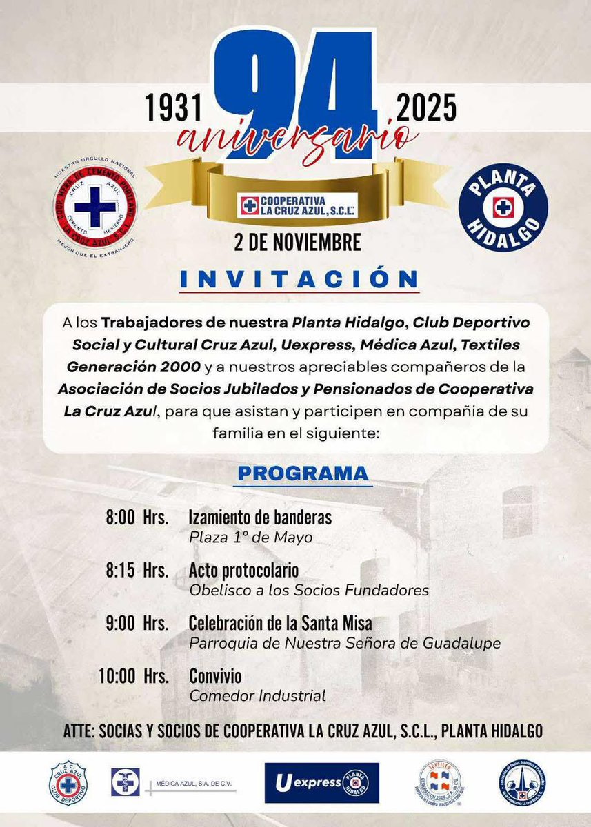 94 Aniversario #plantacruzazulhgo