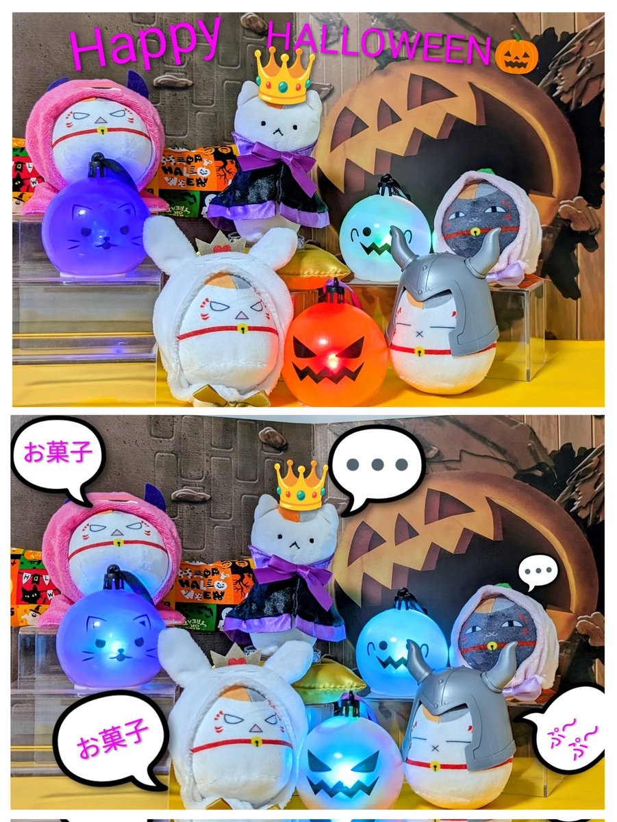 ★814 Halloweenにゃんこ 数寄屋橋れんげ🎲🍜もりもりにゃんこめし on X