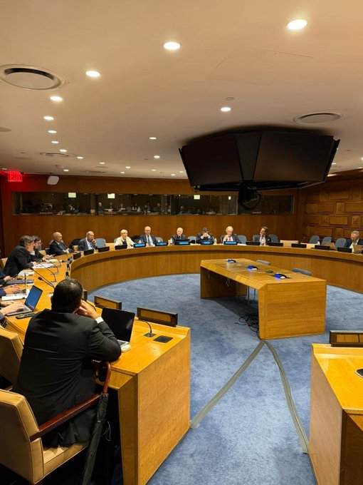 ItalyUN_NY's tweet photo. At the side event "The Work of the Institute of International Law" during #ILW2025, Italy, co-sponsor with🇲🇦 🇪🇸, reaffirmed the institute's central role as one of the most authoritative and respected fora for reflection and innovation in int'l law informing the practice of states and organizations, #UN included. 🇺🇳
@idi_iil 's SG, Prof. Fausto Pocar, and the eminent members who joined us today in a very engaging discussion on the important dialogue between legal scholarship and diplomatic practice, which continues to shape a more just and law-based international order.
