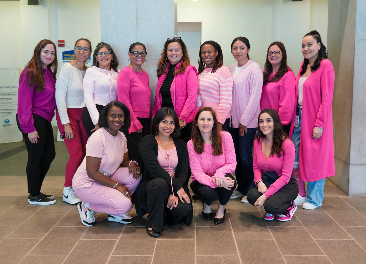 Yonkers Public Schools went pink for #BreastCancerAwarenessMonth! 💕

We proudly wore shades of pink to support fighters, celebrate survivors, and spread awareness. Let’s keep the conversation going by scheduling a screening and encouraging others to do the same.