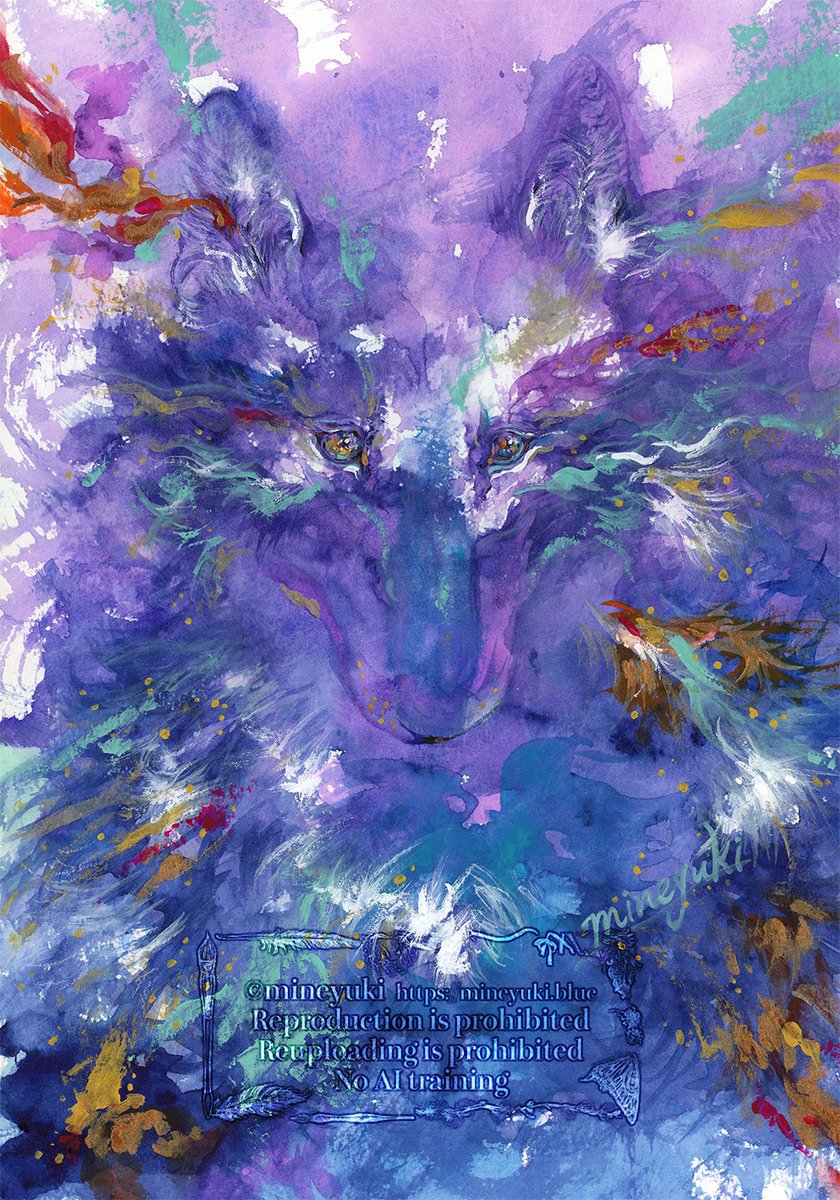 本日10/31初日です。
よろしくお願いいたします🐺

🔴広島個展made blue展2025秋
2025/10/31(Fri.)~11/4(Tue.)
開催場所：木村兄弟雑貨店(広島市中区)

詳細▶︎ mineyuki.blue/2025soloexhibi…

（初日は14時開場です。ご注意ください）

#個展 #watercolor