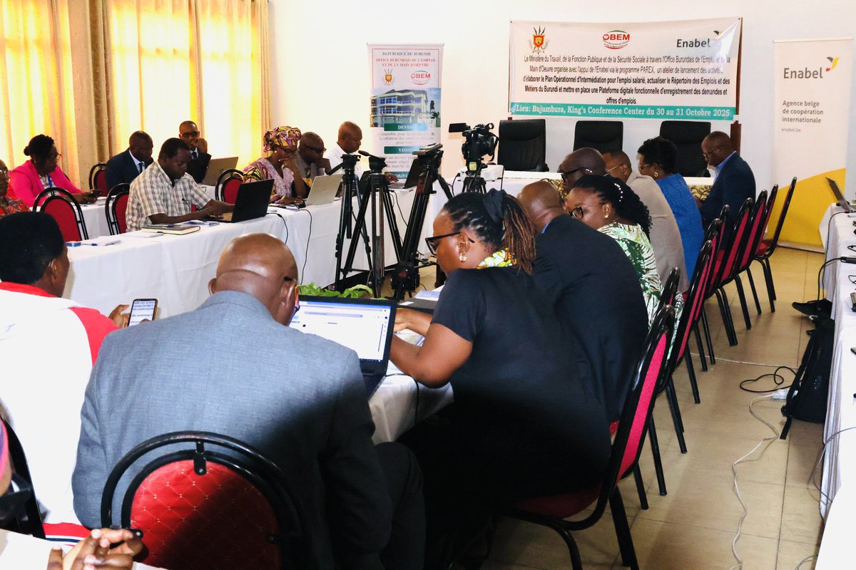 #BUCB dans sa contribution au secteur de l’emploi au Burundi a pris part ce Jeudi le 30 octobre 2025 à l’atelier de lancement du plan opérationnel d’intermediation de l’emploi salarié ainsi que l’Actualisation du Répertoire des Emplois et des Métiers du Burundi.
#emplois