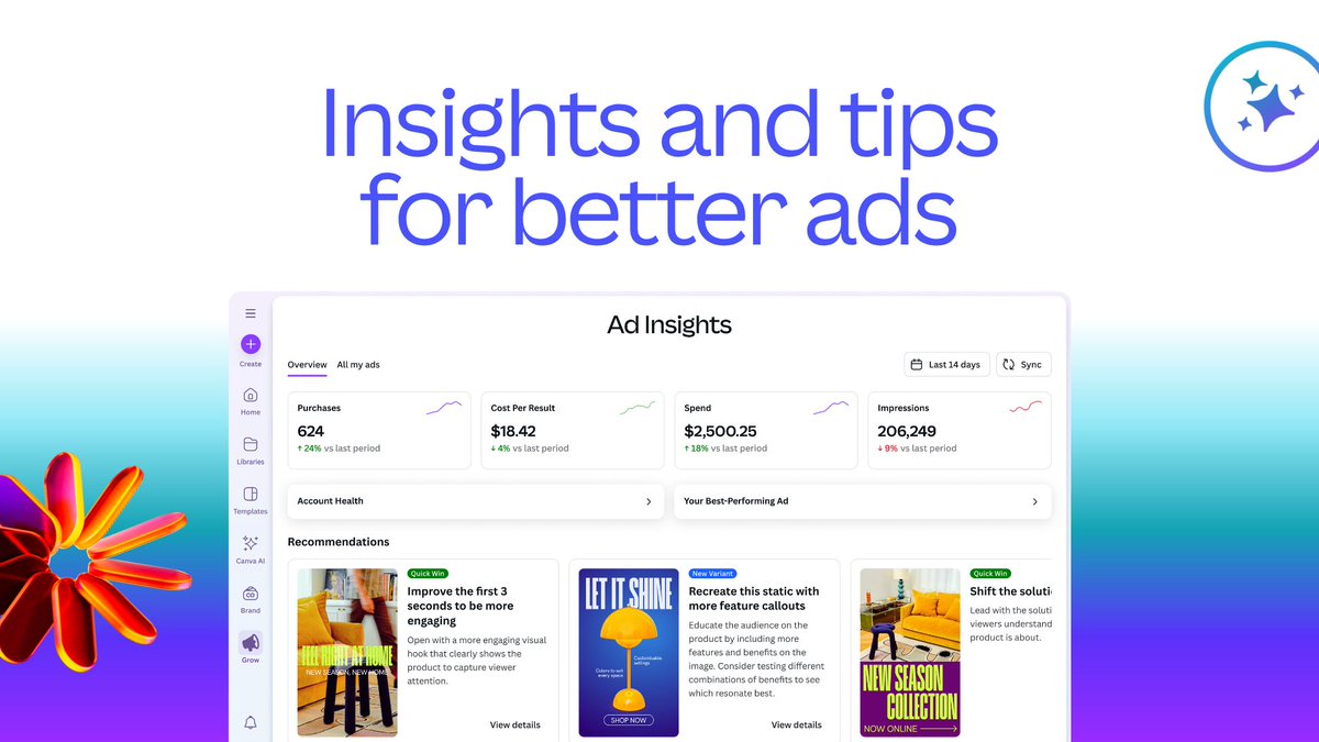 canva's tweet image. We’re excited to introduce Canva Business. Designed for small businesses and teams with big aspirations. 👉 Learn more: bit.ly/4oiHdPq