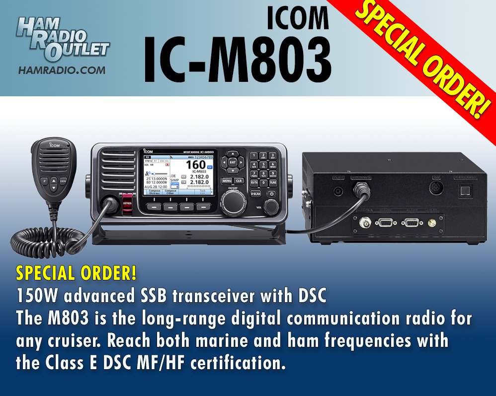 hro.net/TlI0YUhjZET
SPECIAL ORDER!
150W advanced SSB transceiver with DSC for any cruiser. Reach both marine and ham frequencies with the Class E DSC MF/HF certification
All products here: hamradio.com
#HamRadioOutlet #HRO #amateurradio #hamradio