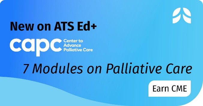 atscommunity's tweet image. 📢🫁 Check out the collaborative learning series of seven modules on ATS Ed+ for clinicians treating patients with serious illnesses, created by the ATS and CAPC. Earn CME today!

The modules cover:
- Foundations of Palliative Care #clinicians #palliativecare
- Symptom Management