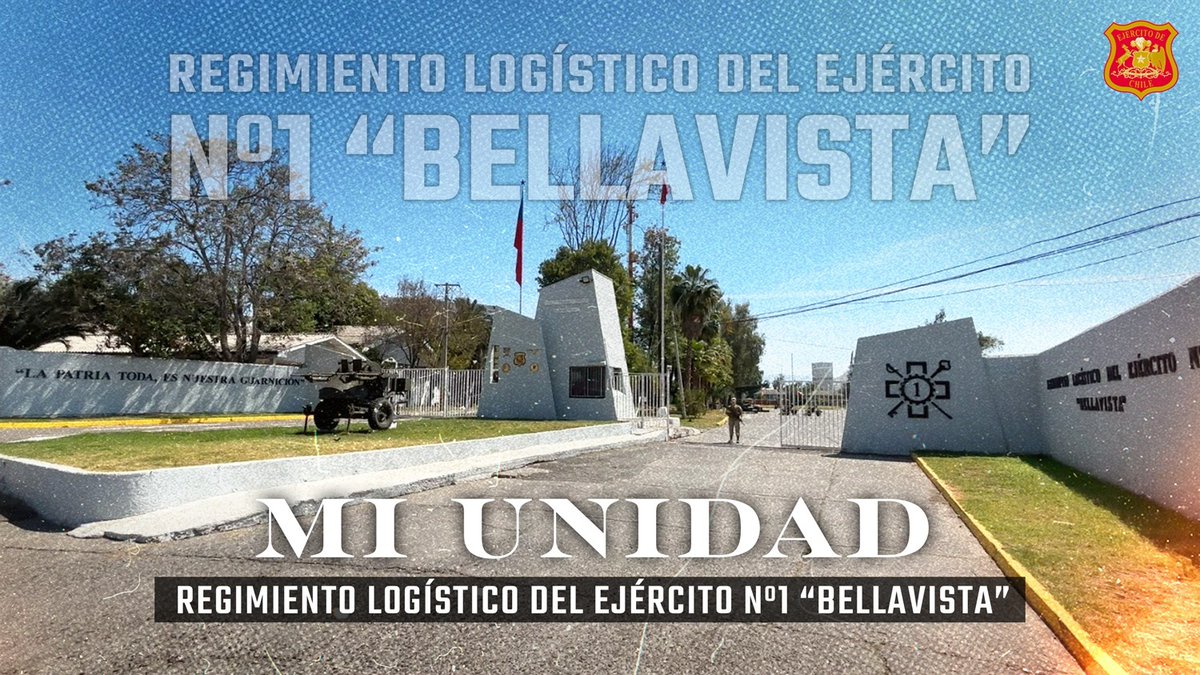 Ejercito_Chile's tweet image. 🎥 Hoy en &quot;Mi Unidad&quot; presentamos al Regimiento Logístico del Ejército N°1 &quot;Bellavista&quot; 🇨🇱.
📽️👉 f.mtr.cool/pafsoraywv
Una unidad fundamental que garantiza todo el apoyo y los medios para que el #EjercitoDeChile cumpla sus misiones. ¡Conoce su increíble trabajo y…
