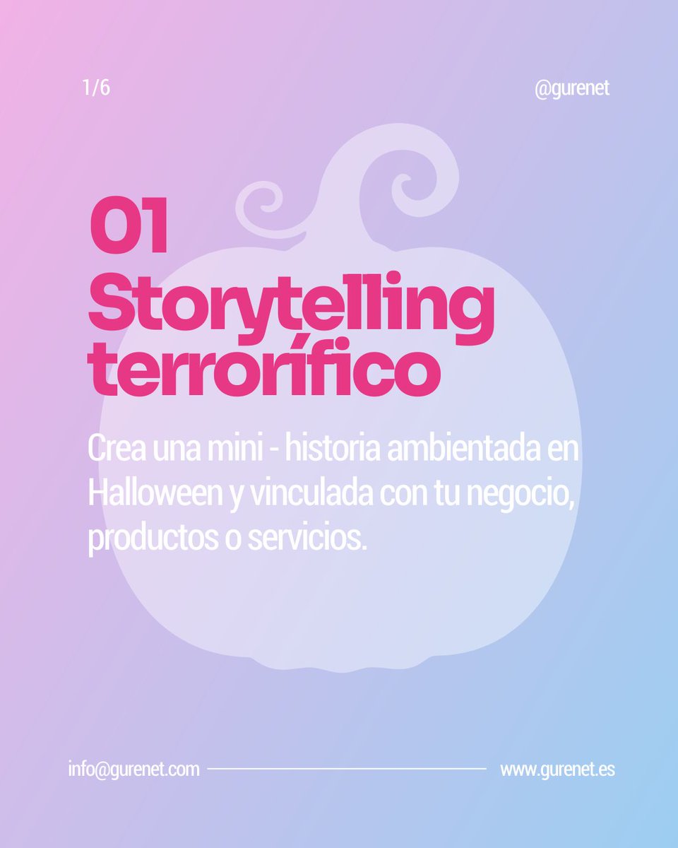 gurenet's tweet photo. 🎃 Ve más allá del “Feliz Halloween”. 👻

👉 Descubre 3 ideas prácticas para que tu negocio local destaque este 31 de octubre.

Cuéntanos en comentarios qué acciones tienes preparadas para la noche más terrorífica del año. ⬇️

#gurenet #marketingdigital #estrategia #ventas https://t.co/9OC9Q5u3kf