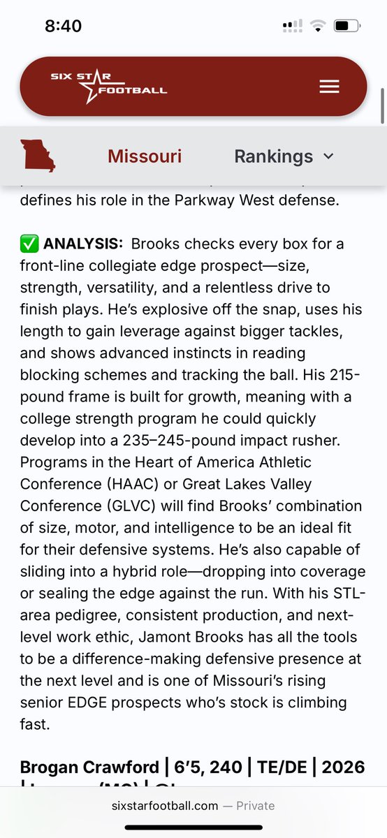 Thanks <a href="/sixstarfootball/">Six Star Football | PLUS+</a>. Take notice. <a href="/JPRockMO/">JP Rock</a> <a href="/jdunc32/">Jeff Duncan</a> <a href="/PcoachB/">Pete</a> <a href="/PWestAthletics/">Longhorn Athletics</a>