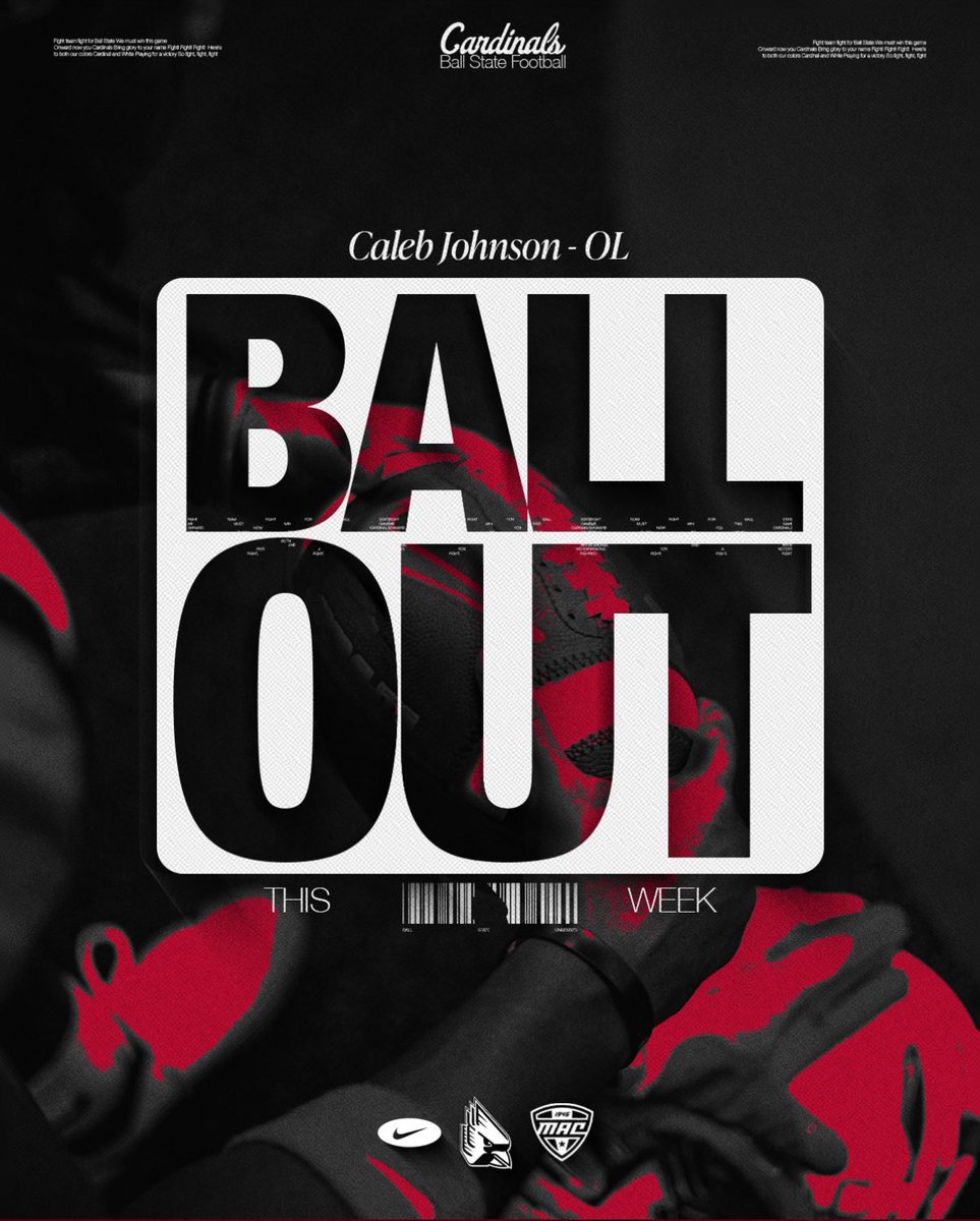 Thank you for the love <a href="/BallStateFB/">Ball State Football</a> 
<a href="/Coach_ABarr/">Alex Barr</a> <a href="/CoachWCinelli/">Will Cinelli</a>