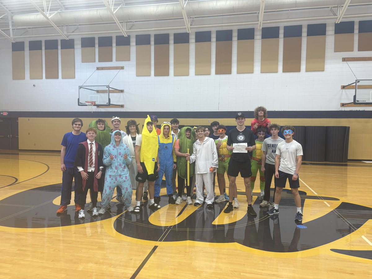 We had a Halloween Wiffle Ball Game today - seniors Coltyn Hawk and Cullen McGhee’s team got the win! Go Cats!