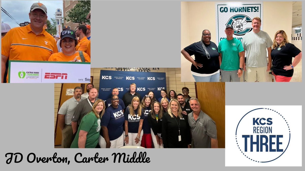 KCSReg3Director's tweet image. October is Principal Appreciation Month! 🎉 Celebrating Carter Middle Principal JD Overton—a dedicated leader with a heart for the Carter community! He creates learning experiences that prepare students for high school &amp;amp; beyond. Grateful you’re on the #KCSRegion3 team!