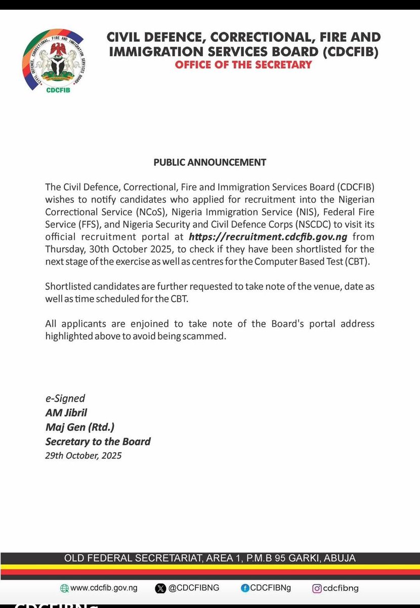 Nigeria Immigration Service tweet media