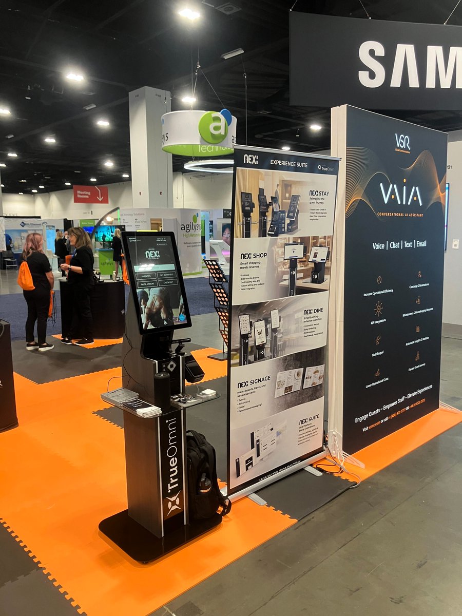 Big news from The Hospitality Show in Denver!
TrueOmni is partnering with <a href="/vsrcloud/">VSR Network Tech</a> to integrate VAIA, their powerful voice and AI assistant, into our omni-channel solutions — delivering smarter, faster, and more personalized guest experiences. #TrueOmni #VSR