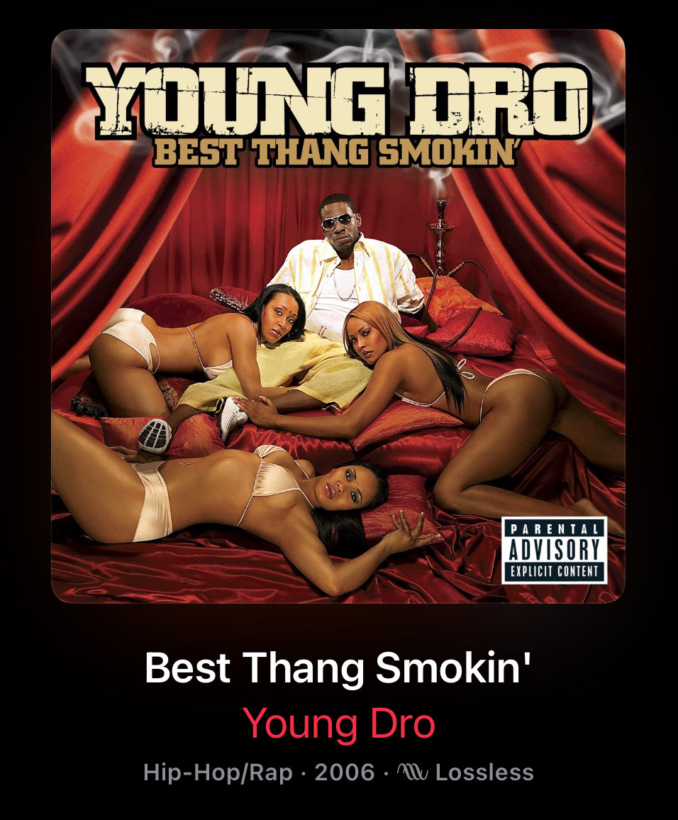 Certain albums just always gonna get played by me… I like what I like…. Young Dro and grand hustle did they thang here