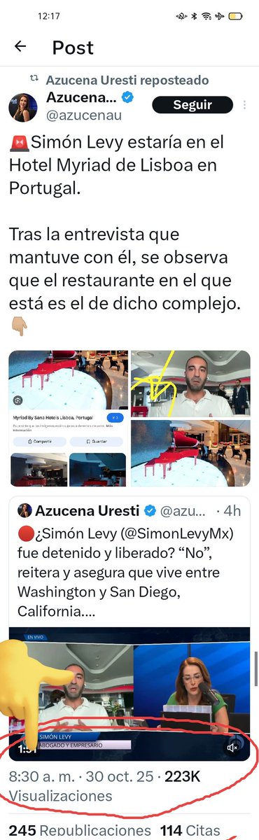 Eres una egocéntrica <a href="/azucenau/">Azucena Uresti</a>  no descubriste nada,  <a href="/SanjuanaNews/">Sanjuana Martínez Montemayor</a>  fue quien lo descubrió, lo publicó y tomaste la in formación sin ninguna ética ni rigor y persistes en mentir.
 Pero aquí están marcadas las horas en qué ambas subieron la información, San Juana 8:04, TÚ 8:30