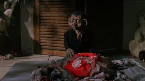 1985's "Joey" or "Making Contact" was Roland Emmerich's 1st attempt at making an American-style film. Joey develops telekinesis &amp; thinks he's contacted his dead dad via a small phone, but it's really a possessed ventriloquist dummy named Fletcher. And that's all the story!