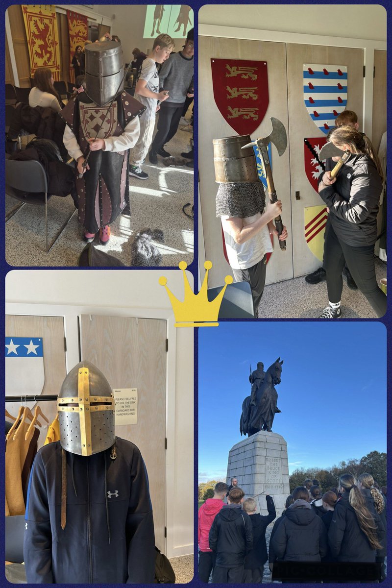 HermitageSocSub's tweet image. Had an amazing day at the Battle of Bannockburn Visitor Centre with S2! 🏰⚔️ Exploring Scotland’s history during the Wars of Independence. A fantastic day for all involved! @HermitageAcad @nationaltrust @abc_OCTF 🗡️🏴󠁧󠁢󠁳󠁣󠁴󠁿😊 #UNCRCArticle31