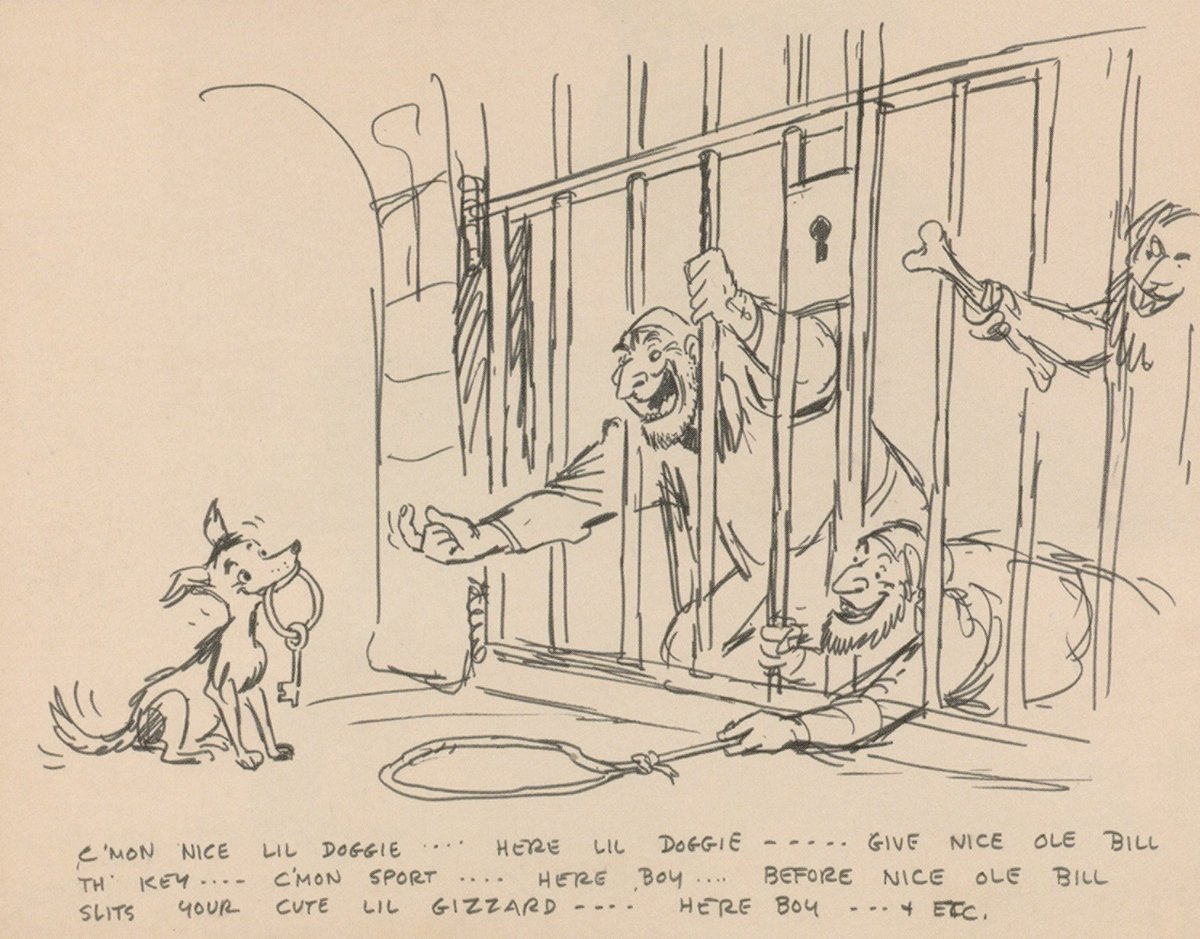 From TV set to Marc’s preliminary sketch, possibly done on his home drafting table after watching the episode (purely my speculation). Image from Chris Merritt’s epic 2-volume book set, “Marc Davis -In His own Words.”