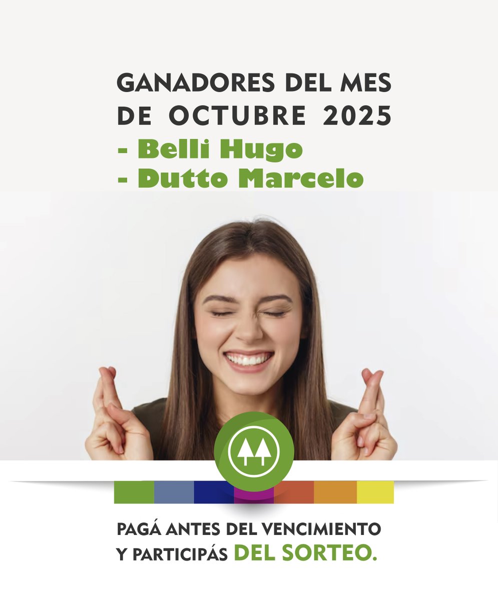 islaverdecoop's tweet image. ¡Participá del sorteo abonando tus facturas antes del vencimiento de cada mes!
.
Aquí las GANADORAS DE OCTUBRE 2025.