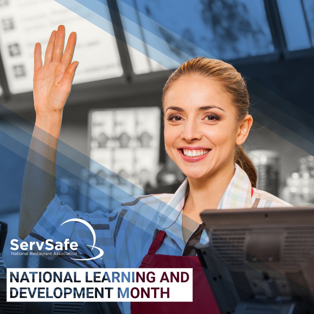 ServSafe's tweet image. There&apos;s still time during National #LearningAndDevelopmentMonth to focus on your own personal and professional development with food safety training! Commit to your pursuit of knowledge and growth in the restaurant industry with food safety training at servsafe.com.