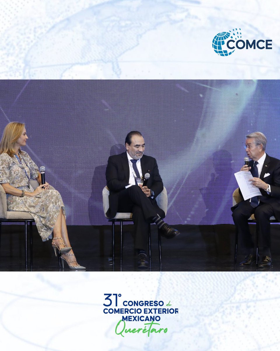 ComceOficial's tweet photo. 🇲🇽 #CongresoCOMCE | En las Reflexiones finales: “México en la reconfiguración regional”, se destacó la importancia de fortalecer la posición del país ante los cambios en el entorno económico global. https://t.co/FBxX1gPU2f