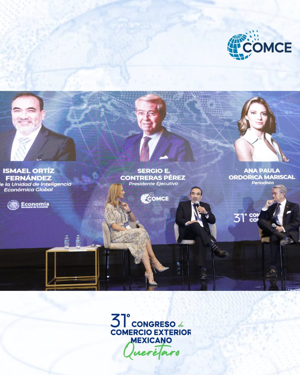ComceOficial's tweet photo. 🇲🇽 #CongresoCOMCE | En las Reflexiones finales: “México en la reconfiguración regional”, se destacó la importancia de fortalecer la posición del país ante los cambios en el entorno económico global. https://t.co/FBxX1gPU2f