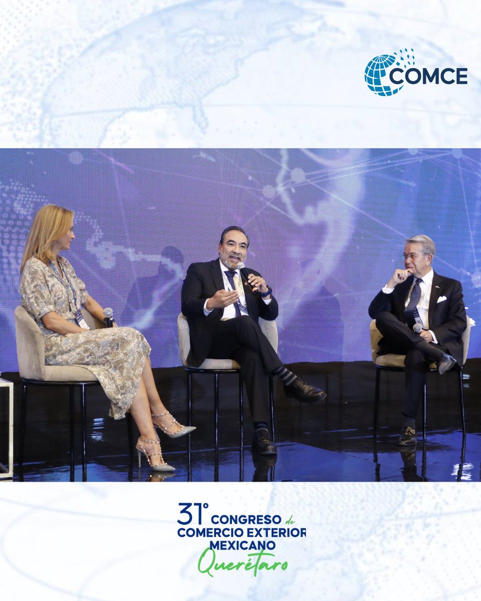ComceOficial's tweet photo. 🇲🇽 #CongresoCOMCE | En las Reflexiones finales: “México en la reconfiguración regional”, se destacó la importancia de fortalecer la posición del país ante los cambios en el entorno económico global. https://t.co/FBxX1gPU2f