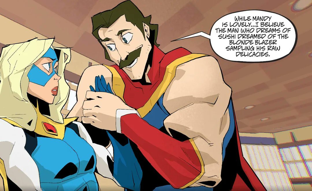 ReignOfPride's tweet image. It’s so unfortunate that people still don’t understand her character and just hate on her because she’s “rebounding” when that isn’t even the case. Phenomaman only likes Blonde Blazer not Mandy, the real person and that’s why she broke up with him in the first place.