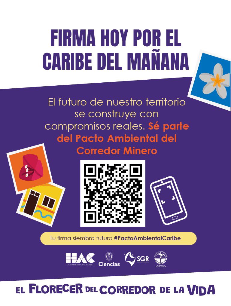 🌿 TU FIRMA SIMBÓLICA, TU COMPROMISO REAL 🌿
No es un trámite legal. Es algo mucho más poderoso: es tu palabra de honor con el territorio 💪🏽

✍ Firma simbólica digital disponible
Tu compromiso con el medioambiente
✨Tu palabra por el territorio

🔗hubambientaldelcaribe.co/pacto-ambiental
