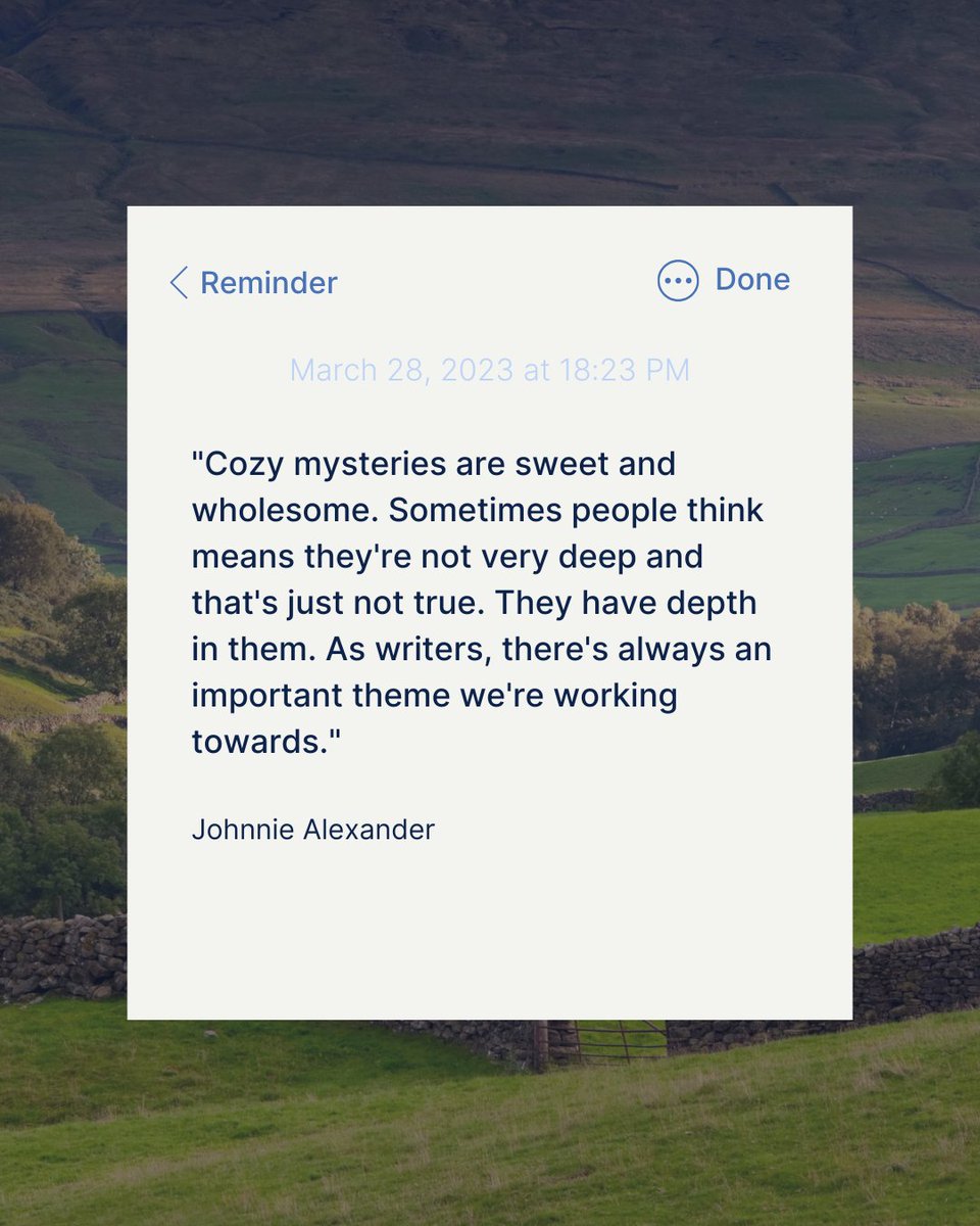 Guideposts's tweet image. “Sweet and wholesome” doesn’t mean simple. 💛
Johnnie Alexander reminds us that cozy mysteries — like the Cobble Hill series — carry depth, warmth, and powerful themes of faith and community. Start here: guideposts.org/shop/product/c…
#CobbleHillSeries #GuidepostsBooks #CozyMystery