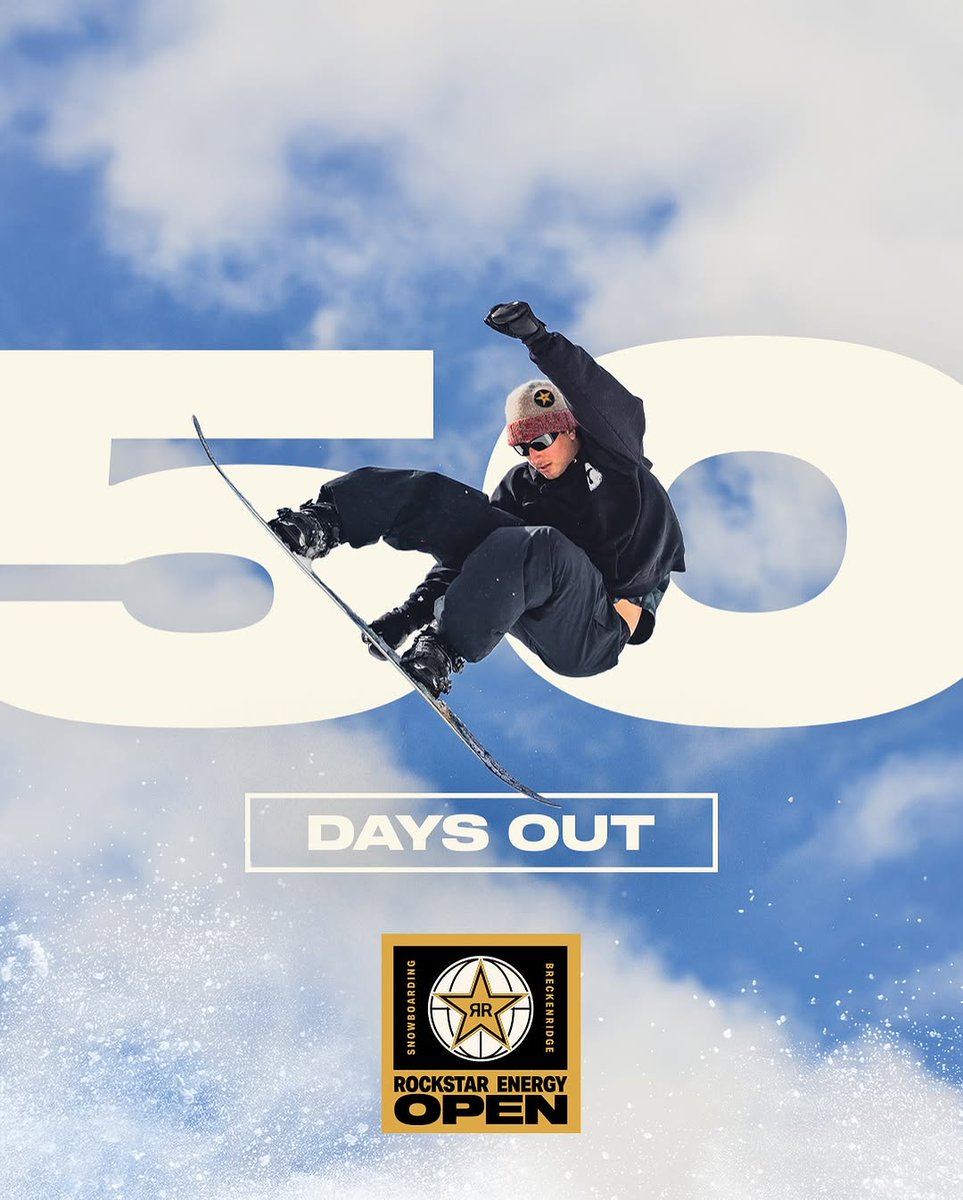 the_platfrm's tweet image. The countdown is on — just 5️⃣0️⃣ days until the @rockstarenergy Open of Snow at @breckenridgemtn! Join us for an unforgettable weekend — free and open to the public this December 19-21, 2025. #RockstarEnergy #platfrm