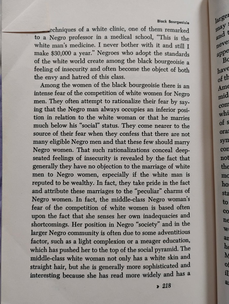 Dieudonnem55's tweet image. Extract from a Book in 1962 talking about Black women's opposition to Interracial relationships involving black men but being ok with being in relationships with white men.

As you can see this has long been their MO nothing has changed. We are just more aware of how they act.