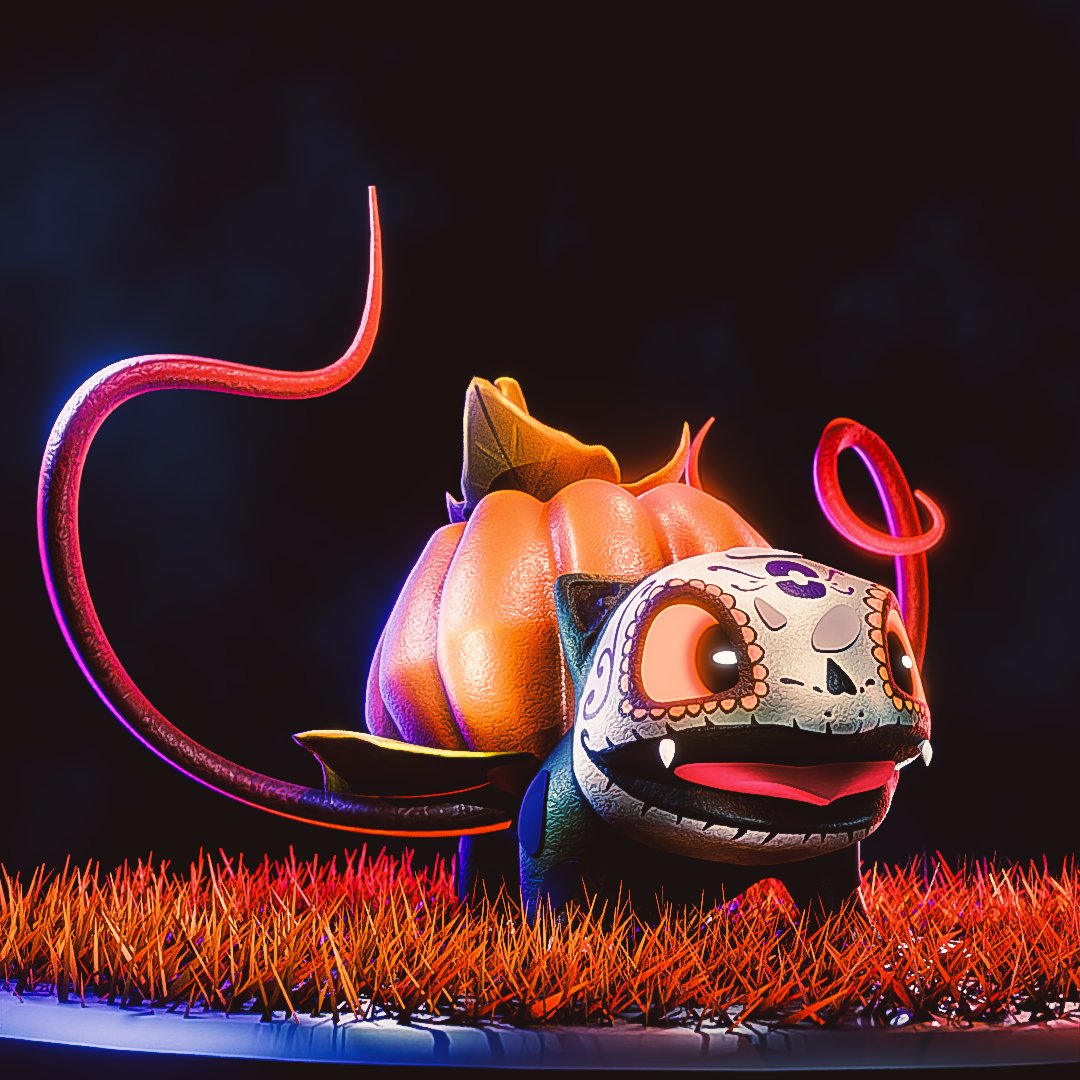 sambamprods's tweet image. 3D Bulbasaur getting into the Halloween spirit 🎃
#blender #blender3d #3dart #3danimations