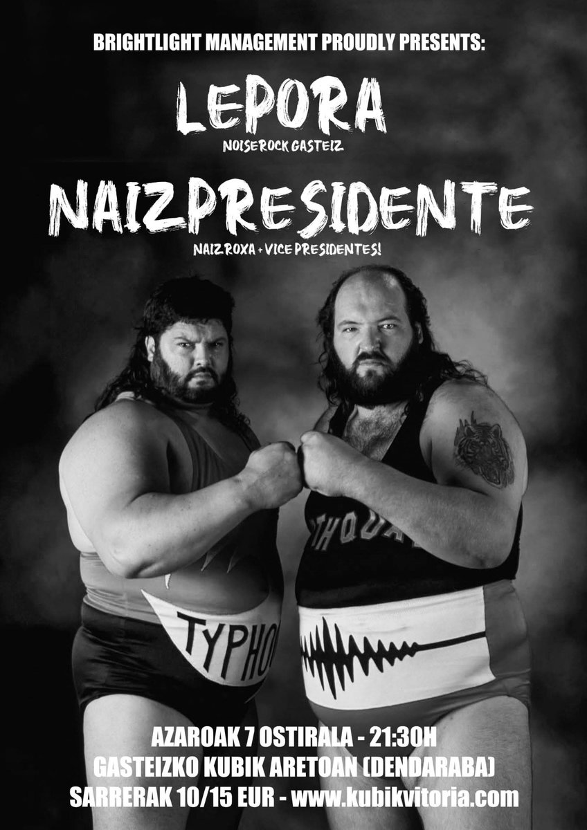 Ibon Leporarekin, Kanda NaizPresidenterekin. Tutandarrak oholtzan jo eta su!
Ez galdu kontzertu puska hau. Lortu zure sarrerak hemen 👇:

Ibon con Lepora, Kanda con NaizPresidente. Los Tutans en el escenario a darlo todo! Pilla tus entradas aqui 👇:
musikaze.net/web/?menu=1162…