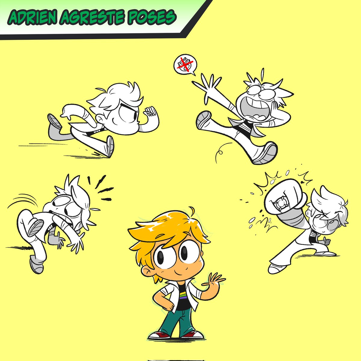 Been itching to make a comic again, so I'm just going to do a silly one for adrien from miraculous ladybug! Had to figure out his design first, something thats going to be pretty flexible for some of the funny faces and poses I'm going to put him in!

<a href="/PapercutzGN/">Papercutz Graphic Novels</a> <a href="/BeMiraculousLB/">Miraculous</a>