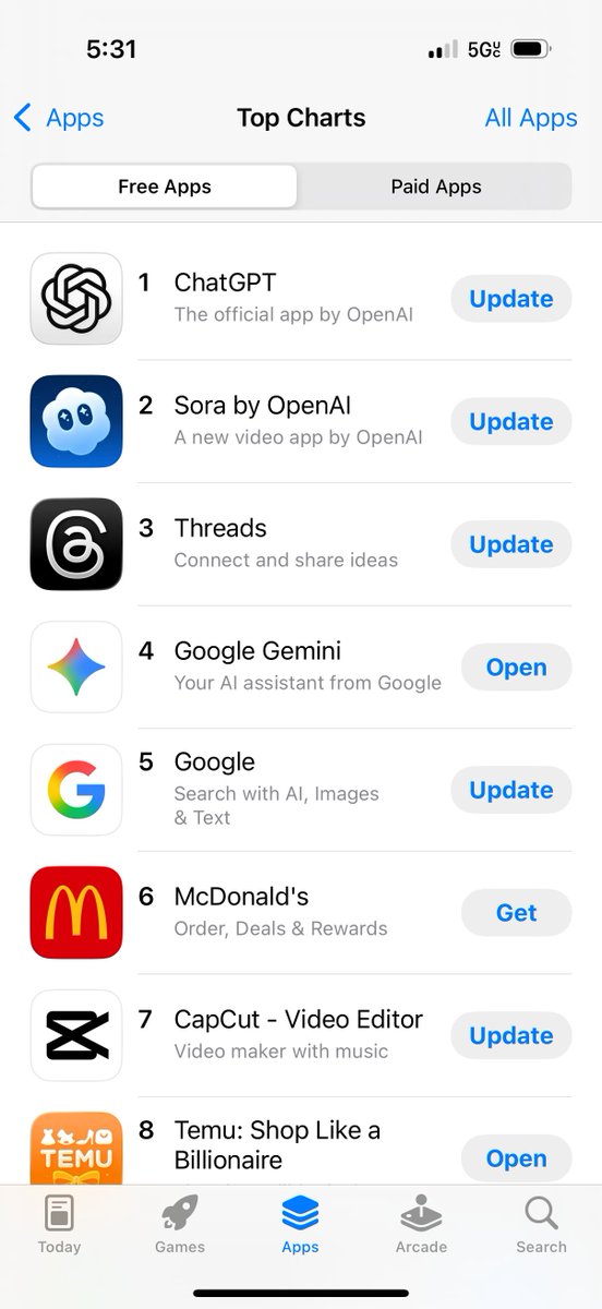 ghoshal's tweet photo. Dupe's entire team is obsessed with dethroning this list of logos on the app store this November. 

Time to GOAT Dupe. https://t.co/d1fv4UDxlg