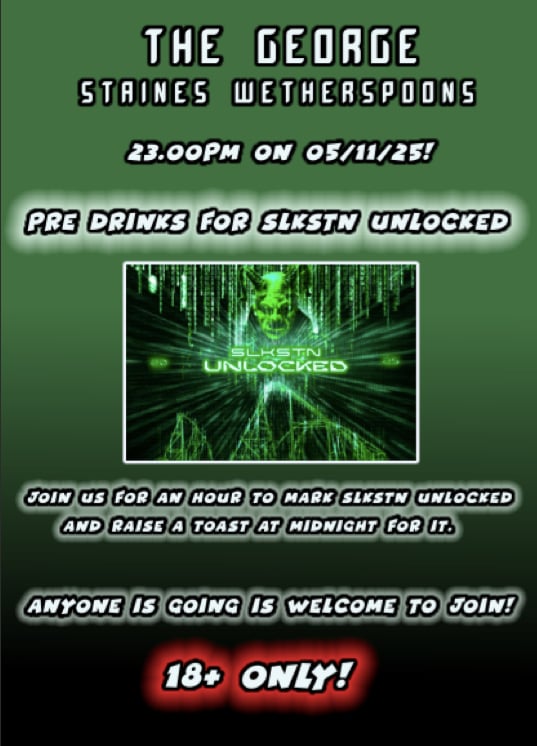 Come and join me and <a href="/DG95Official/">Dominic Gardner</a> in staines the night before SLKSTN 2025 to celebrate.