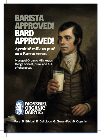 LIBERTY'S IN EVERY BLOW - LET US DO OR DIE”
-Robert Burns  ￼

Mossgiel, is the milk BIG DAIRY doesn’t want you to taste.

It’s a strange game we’re in. Gigantic dairy corporations mixed with even bigger supermarkets; boardrooms stacked with power, strategies built around