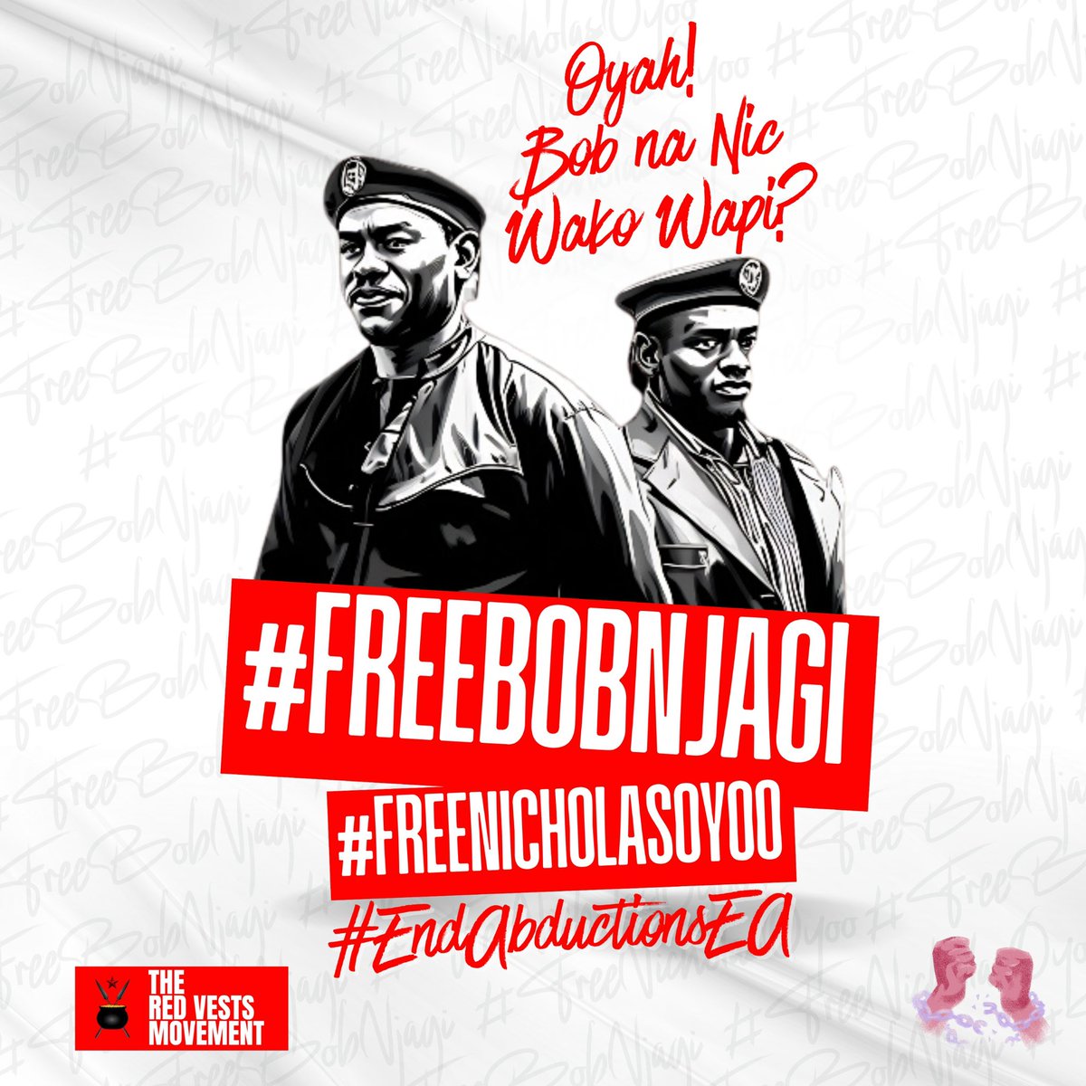 Fellow GenZs of Malaba,
Our comrades have been missing for too long. The authorities in Kenya and Uganda remain silent, complicit in their disappearance. We cannot wait any longer. We can’t ignore this any longer.  
We are the only ones who can save them. Let’s rise together at