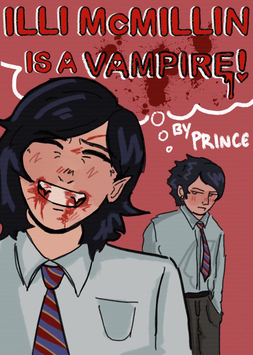 princescribblez's tweet photo. ILLI McMILLIN IS A VAMPIRE! (imiaf halloween special!) #frilli #HappyHalloween https://t.co/VzHNtte5g5